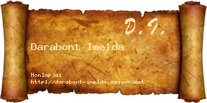 Darabont Imelda névjegykártya